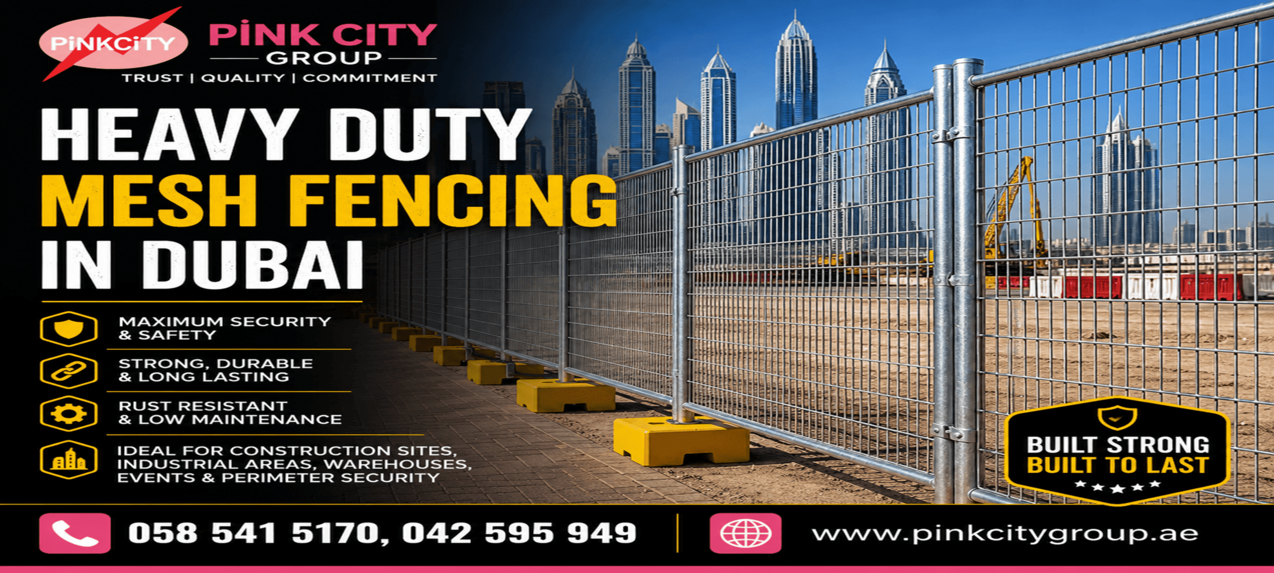Heavy Duty Mesh Fencing in Dubai