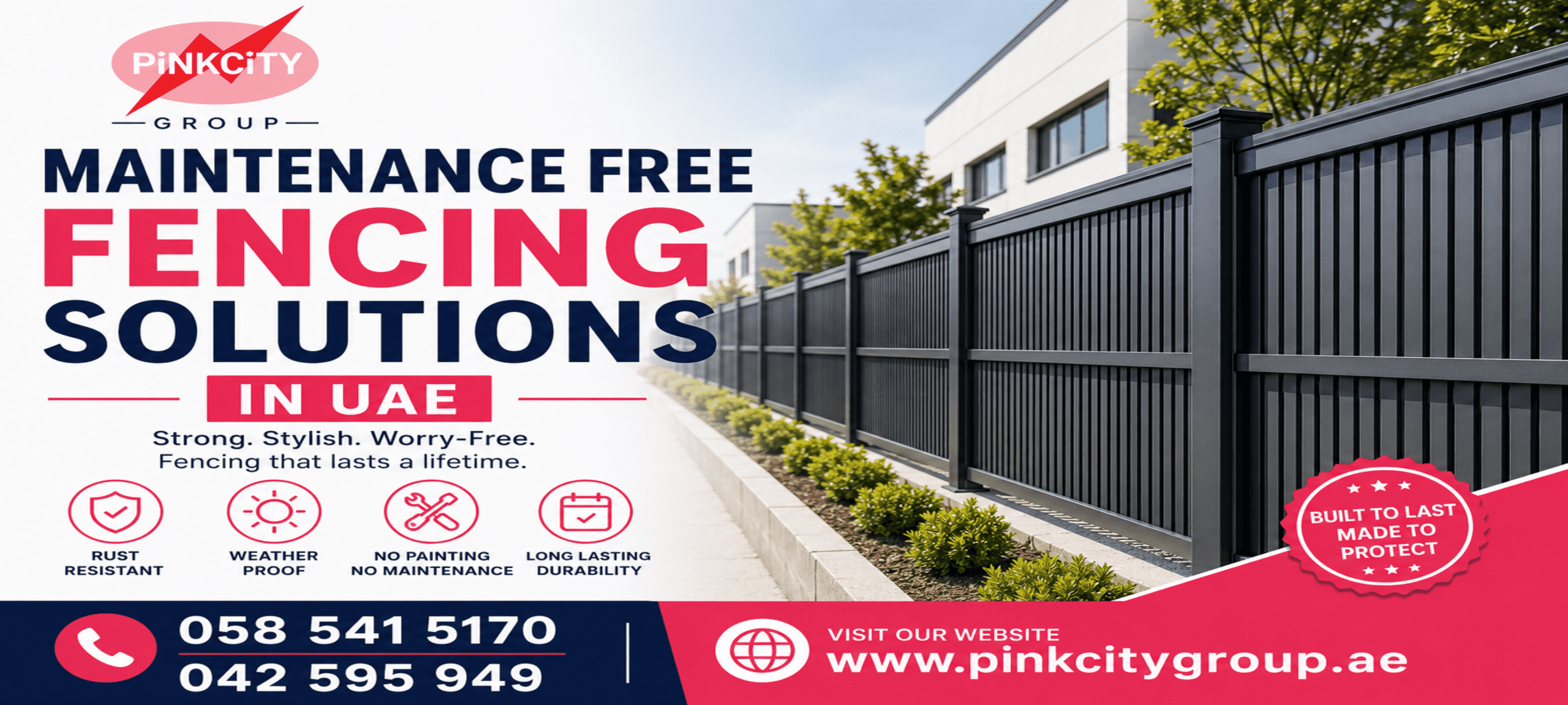 Maintenance Free Fencing Solutions in UAE