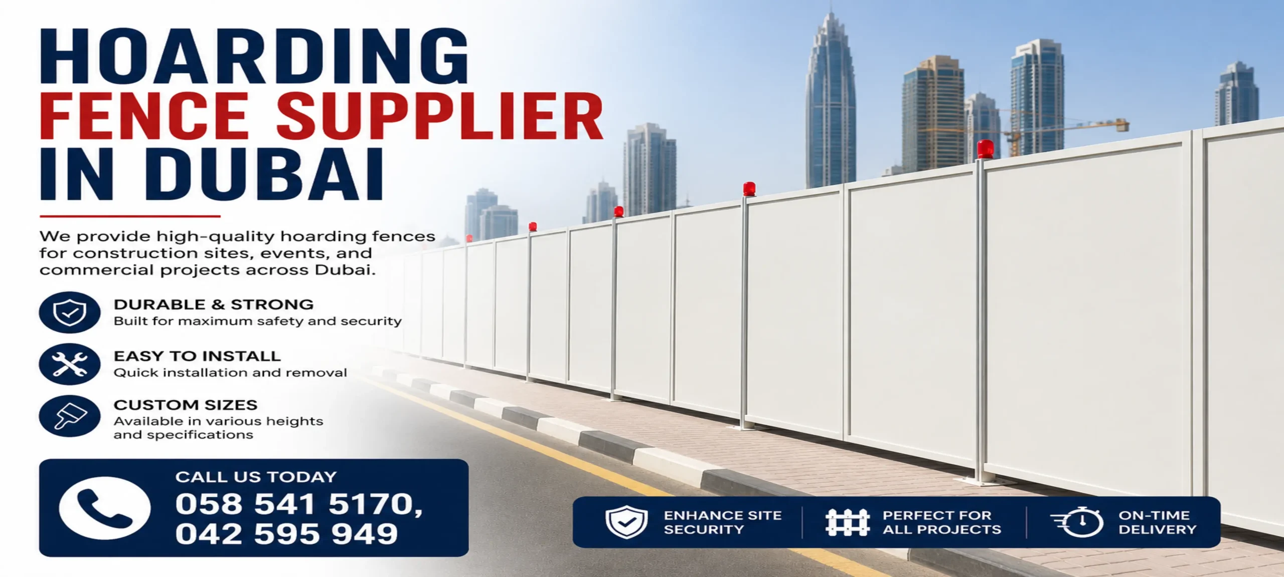 Hoarding Fence Supplier in Dubai