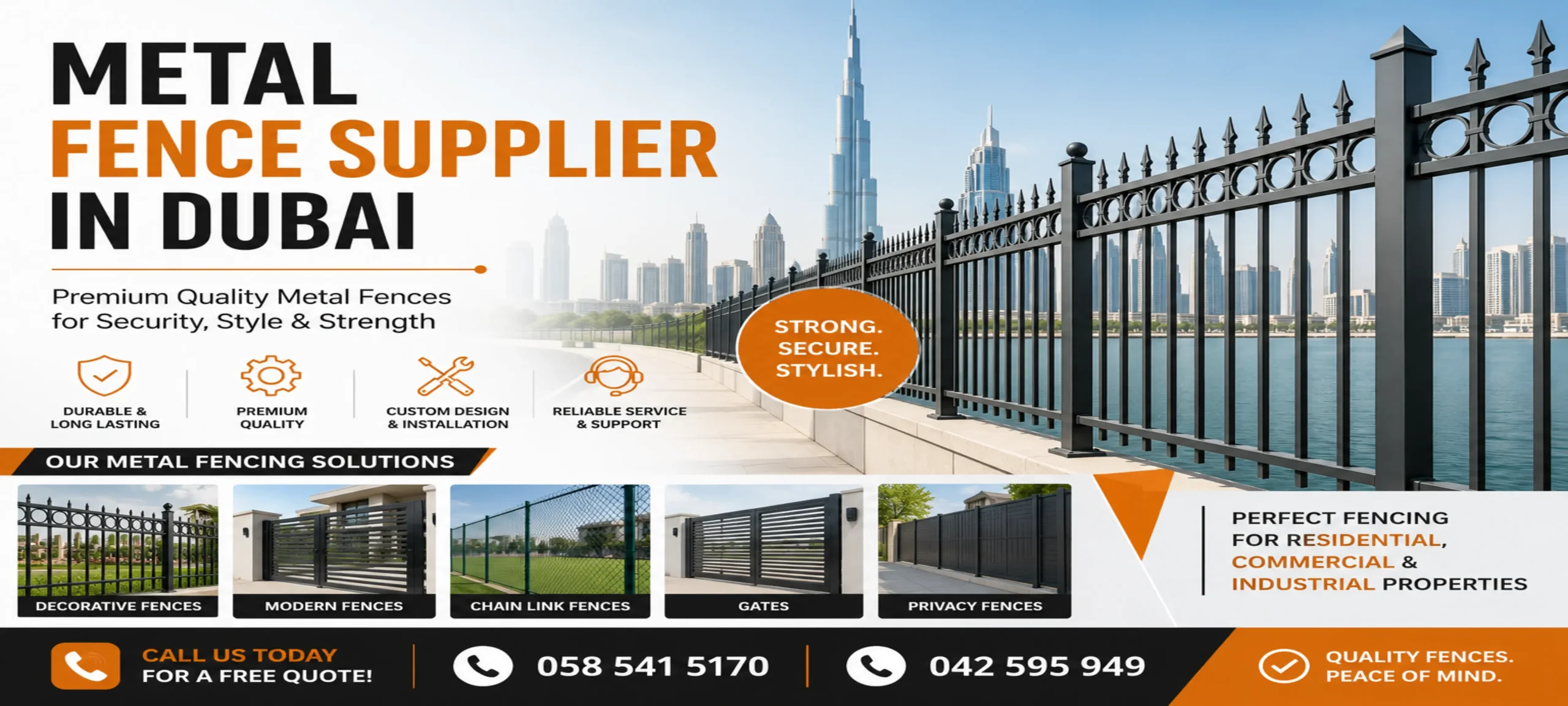 Metal Fence Supplier in Dubai