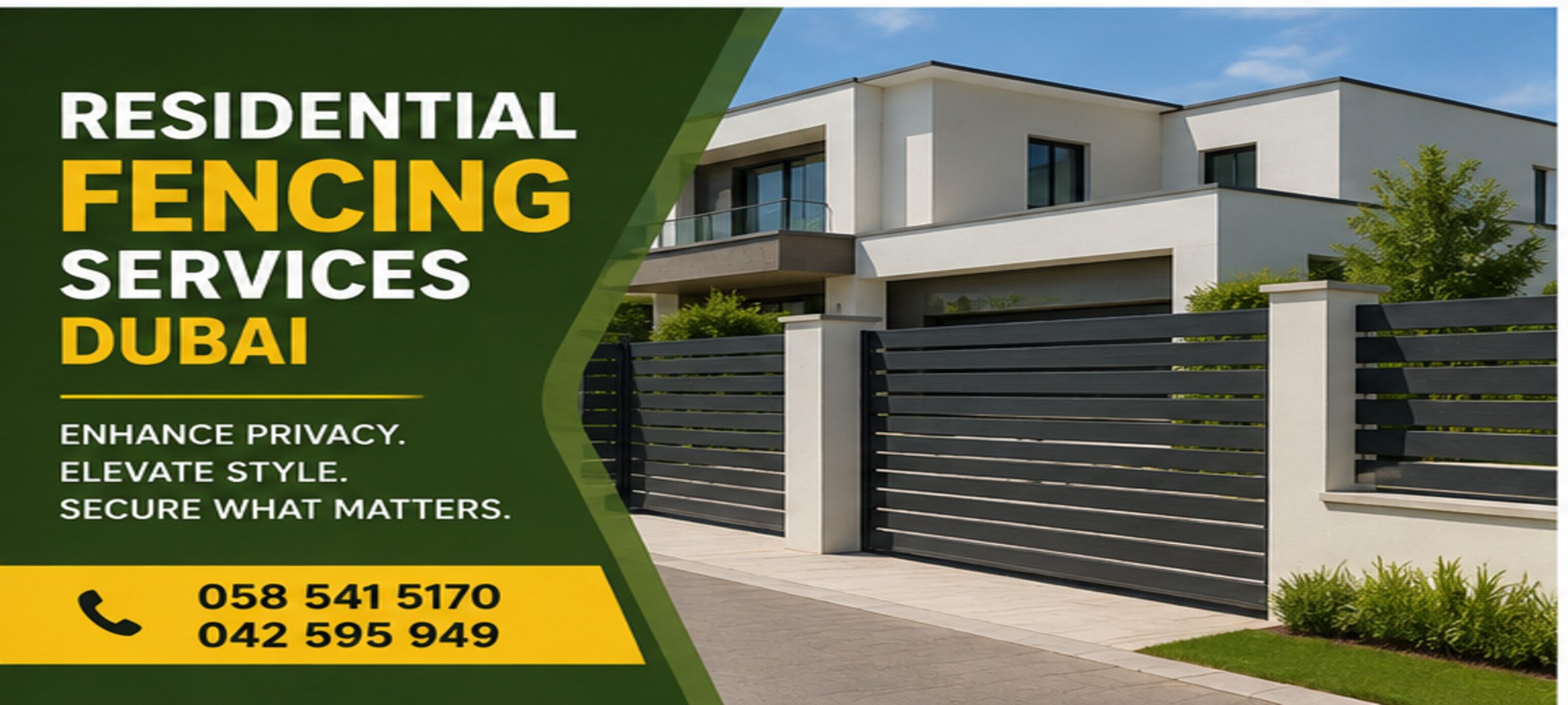 Residential Fencing Services Dubai