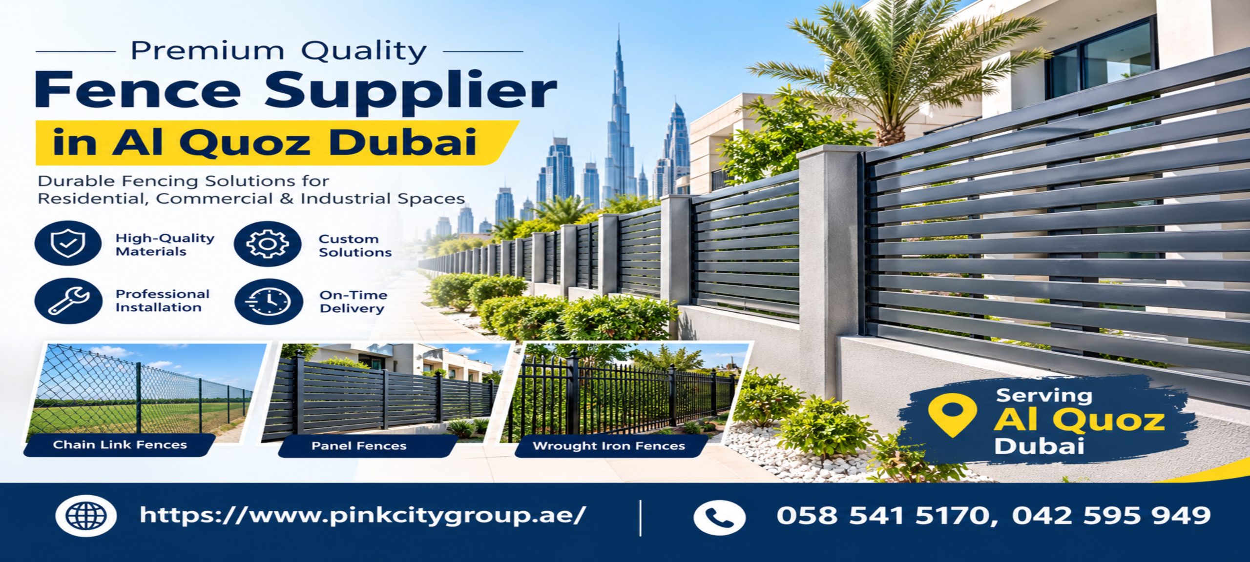Fence Supplier in Al Quoz Dubai